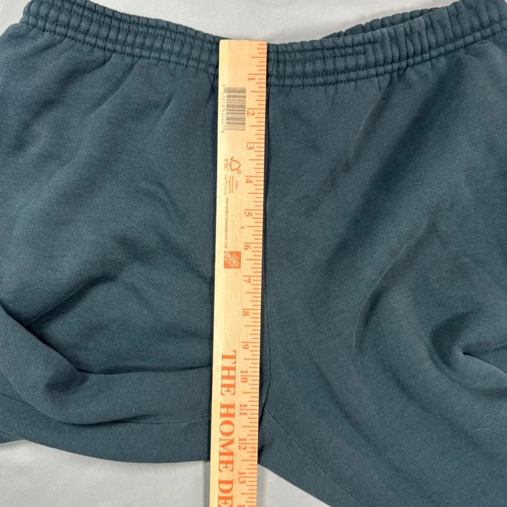 Vintage Russell Athletic Sweatpants Mens M Teal USA Made Elastic Cozy Grunge